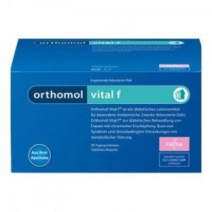 Ортомол Orthomol Vital F (гранул.пор+капс+табл) - лечение хрон. усталости и эмоц. выгорания 30 дн