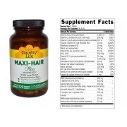 Country Life, Maxi-Hair витаминный комплекс для волос