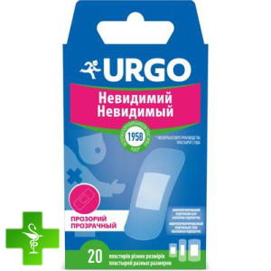 Набір пластирів медичних Urgo Невидимий прозорих, різних розмірів