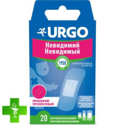 Набор медицинских пластырей Urgo Невидимый прозрачных, разных размеров